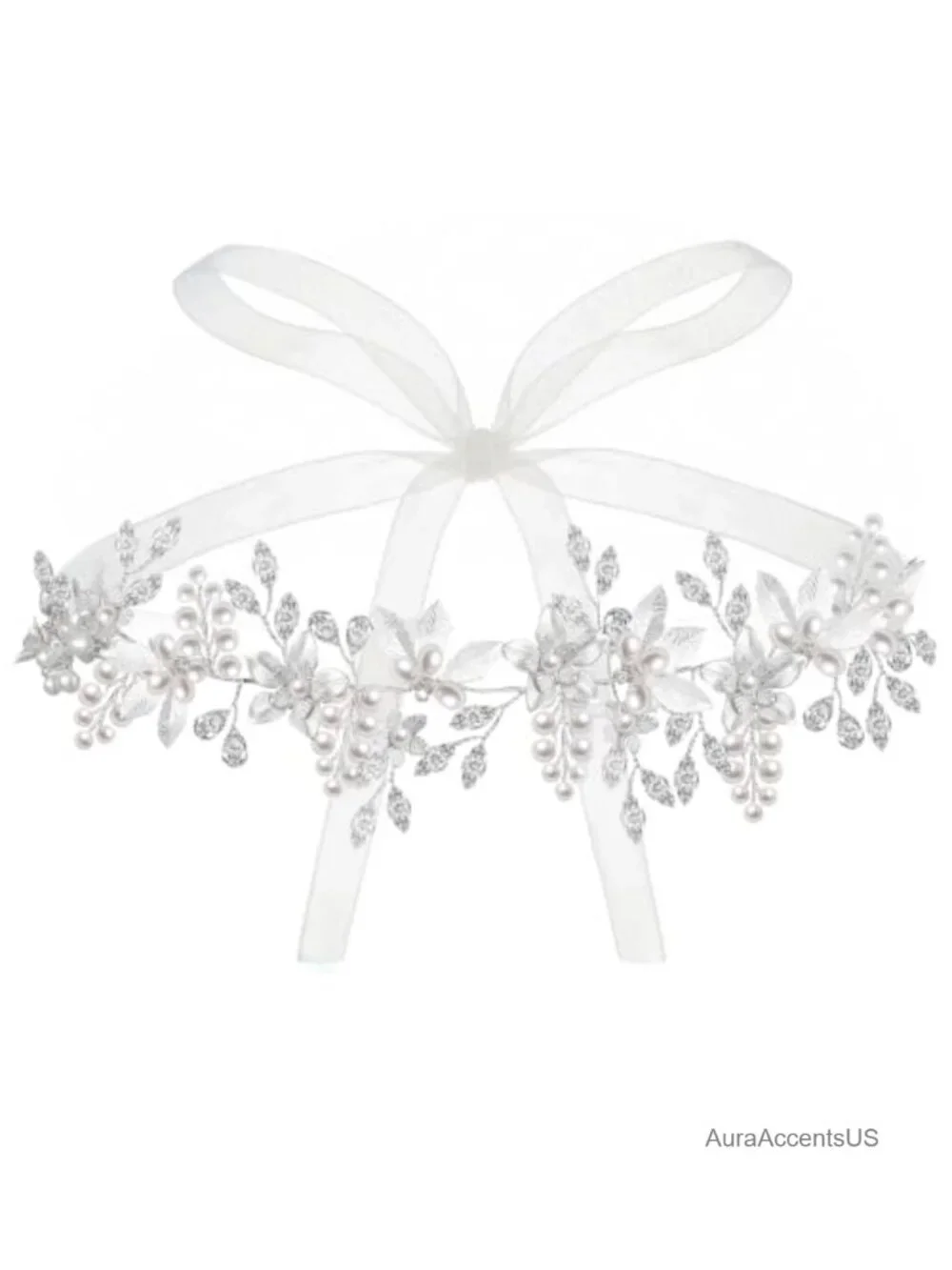 Rhinestone Wedding Belt Sash for Bride Dress Gowns Crystal Organza Belt